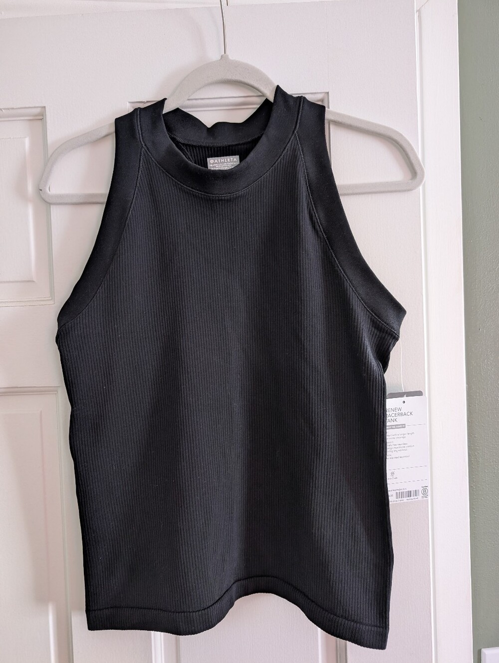 Athleta Black Renew Racerback Tank Size L